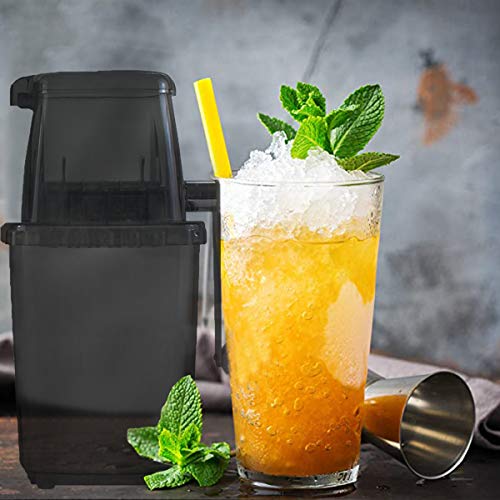 CZ-XING Crushed Ice Maker Manuell Eiscrusher Edelstahl crushed ice maschine mit Handkurbel Ice Crusher Sommer-Stromloser… – Bild 6