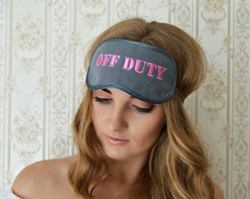 Sleep Mask Off Duty Mature Felt Eye Sleeping Mask Unisex Eyemask Embroidery Handmade Modern Gift Bedding Accessories M4