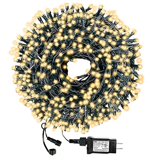 Decute 300LED Christmas String Lights Outdoor Waterproof 105FT UL
