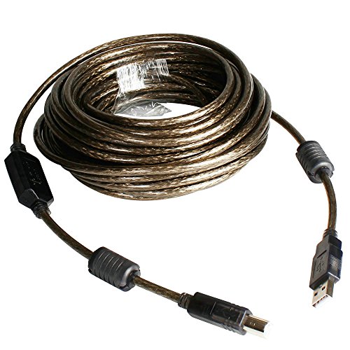 USB 2.0 - A-Male to B-Male Printer Cable - 32 Feet (10 Meters) High Speed Printer/Scanner/Repeater Cable