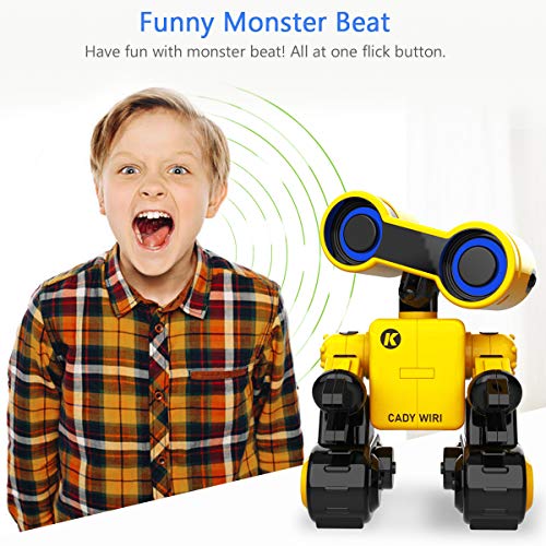HBUDS Robot Toy Remote Voice Control, Programmable, Touch Sensing STEM Educational Robot Toy with Interactive Feature to Walk, Dance, Sing, Explore, Provide Science Lectures and Send Gifts to Kids