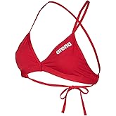 ARENA Women’s Team Solid Swim Top Tie Back Athletic Bikini Top Only Competitive Swimming Training Ladies Bathing Suit