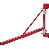 VEVOR Wall Mount Jib Crane, 1320 lbs Max Load Capacity Electric Scaffolding Lift, Electric Hoist Holder Swing Arm with Pole, Steel Hoist Frame, 180&deg; Swivel Scaffold Lifting Arm for Electric Hoist