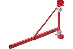 VEVOR Electric Hoist Support Arm, 1320 lbs Max Load Capacity, Electric Hoist Holder Swing Arm with Pole, Steel Hoist Frame, 1