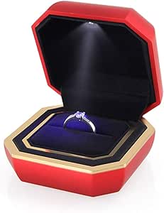 DAXINYANG Caja 1Pc Anillo, Proyector De Luz LED, La Joyería ...
