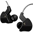 YINYOO CCZ Melody in Ear Monitors Wired Earbuds in Ear Headphones Without Microphone IEM HiFi Bass with 1DD 1BA, Ear fins, 4N