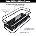 Magnetic Adsorption Case for iPhone XS MAX , [360 Full Body Protection] [Metal Frame] [Support Wireless Charge] Ultra Thin Clear Hard Tempered Glass Back Cover for iPhone XS MAX 6.5'' [Clear Black]