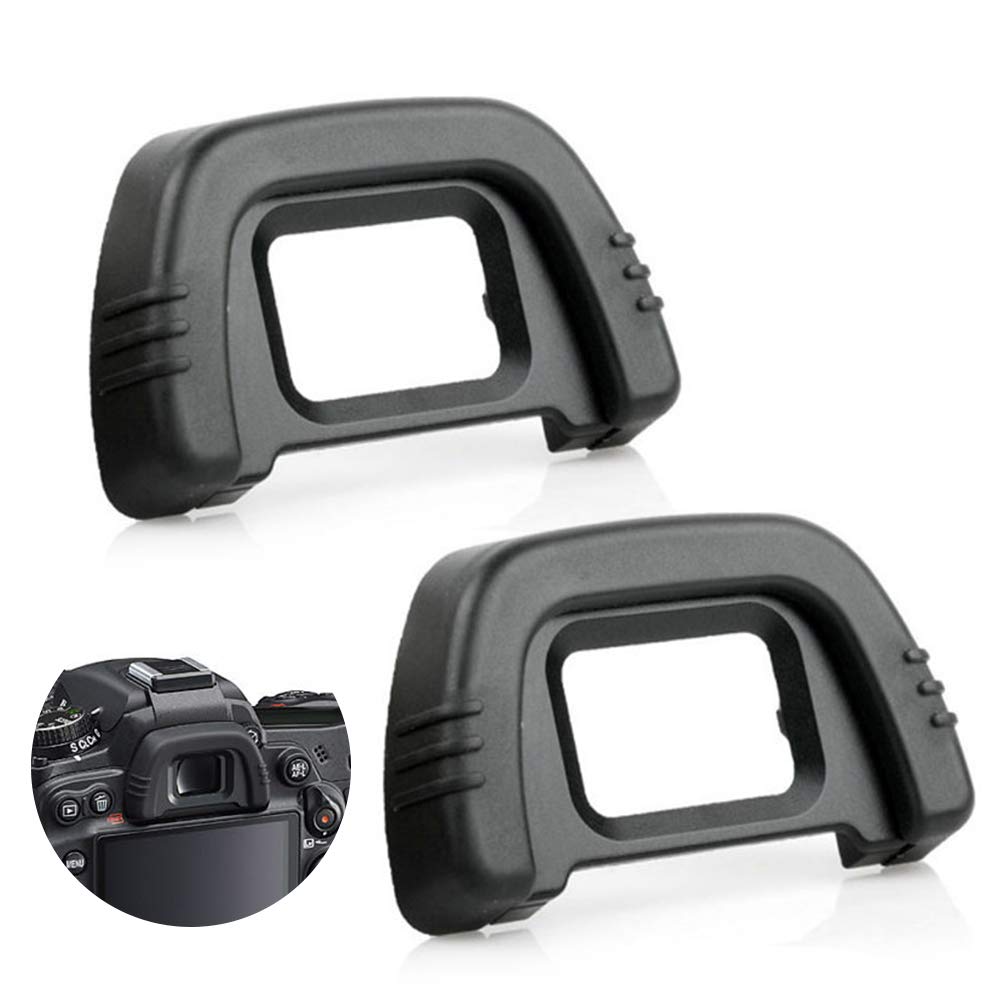 Fotover Eyecup Eyepiece Viewfinder for Nikon D7000 D750 D610 D600 D300 D200 D100 D90 D80 D70 D70s Cameras Replaces Nikon DK-21 Eyecup(2 Pcs)