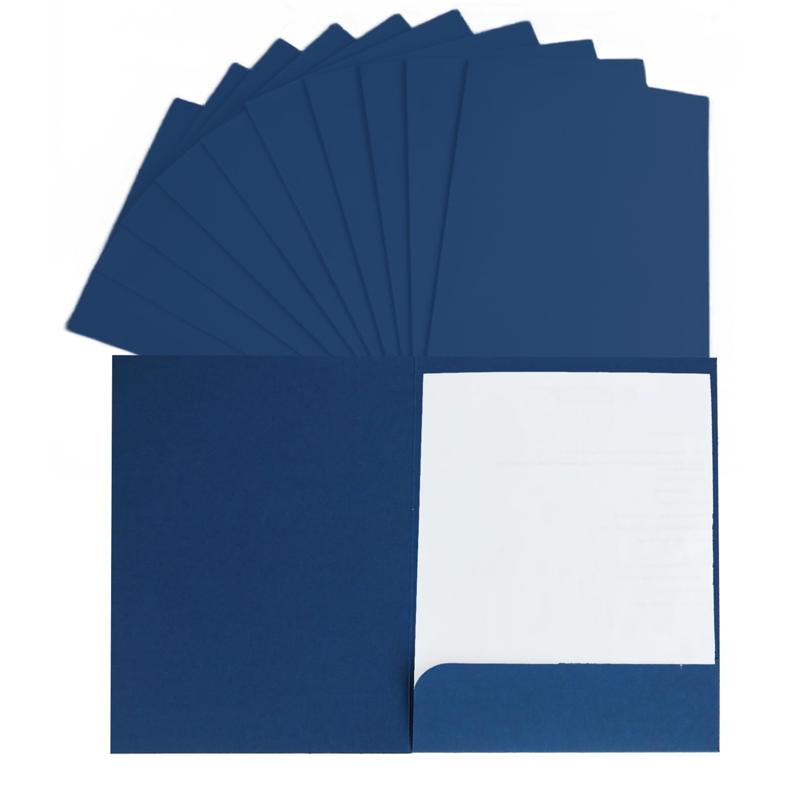 10 Pcs A4 Kraft Paper File Folder Book Pockets Project Folder Documents Folder Portfolio Paperwork Organiser Presentation Paper Organizer Pouch for Office School Home