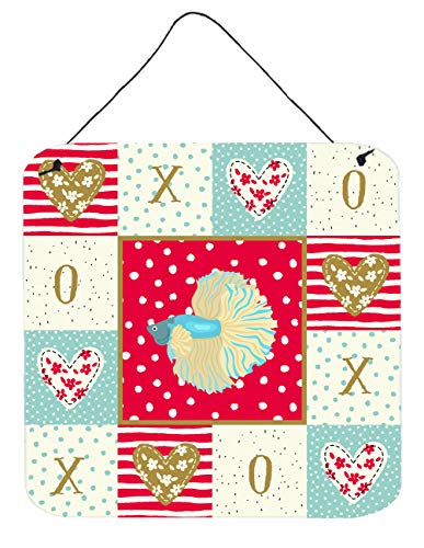 Caroline's Treasures CK5486DS66 Elephant Ear Betta Love Wall or Door Hanging Pr…