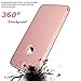Hovisi 3 in 1 Anti-Scratch Anti-fingerprint Shockproof Electroplate Frame with Non Slip Coated Case for iPhone7 plus (rose gold)