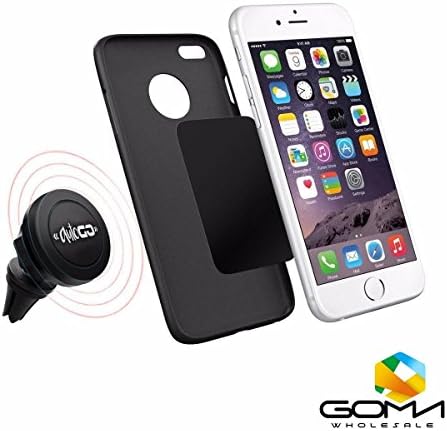 Magnetic Car Mount Holder hands free Top Swivel Grip 360 Degree Rotation Magnetic Air Vent Cell Phone Holder For Cars - Universal Phone Car Mount For iPhone Galaxy Motorola. Imán para tu celular