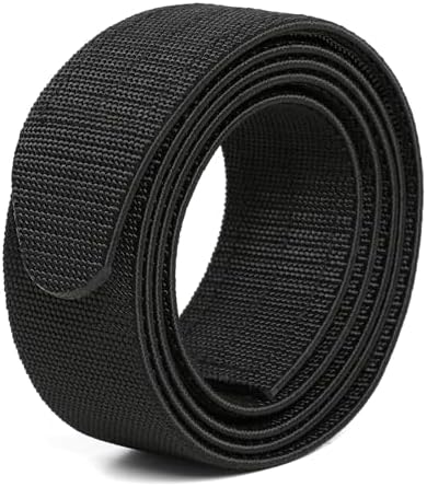 Loopbelt S 28-32 Black No-Scratch Web Belt with Rubber Coated Tips