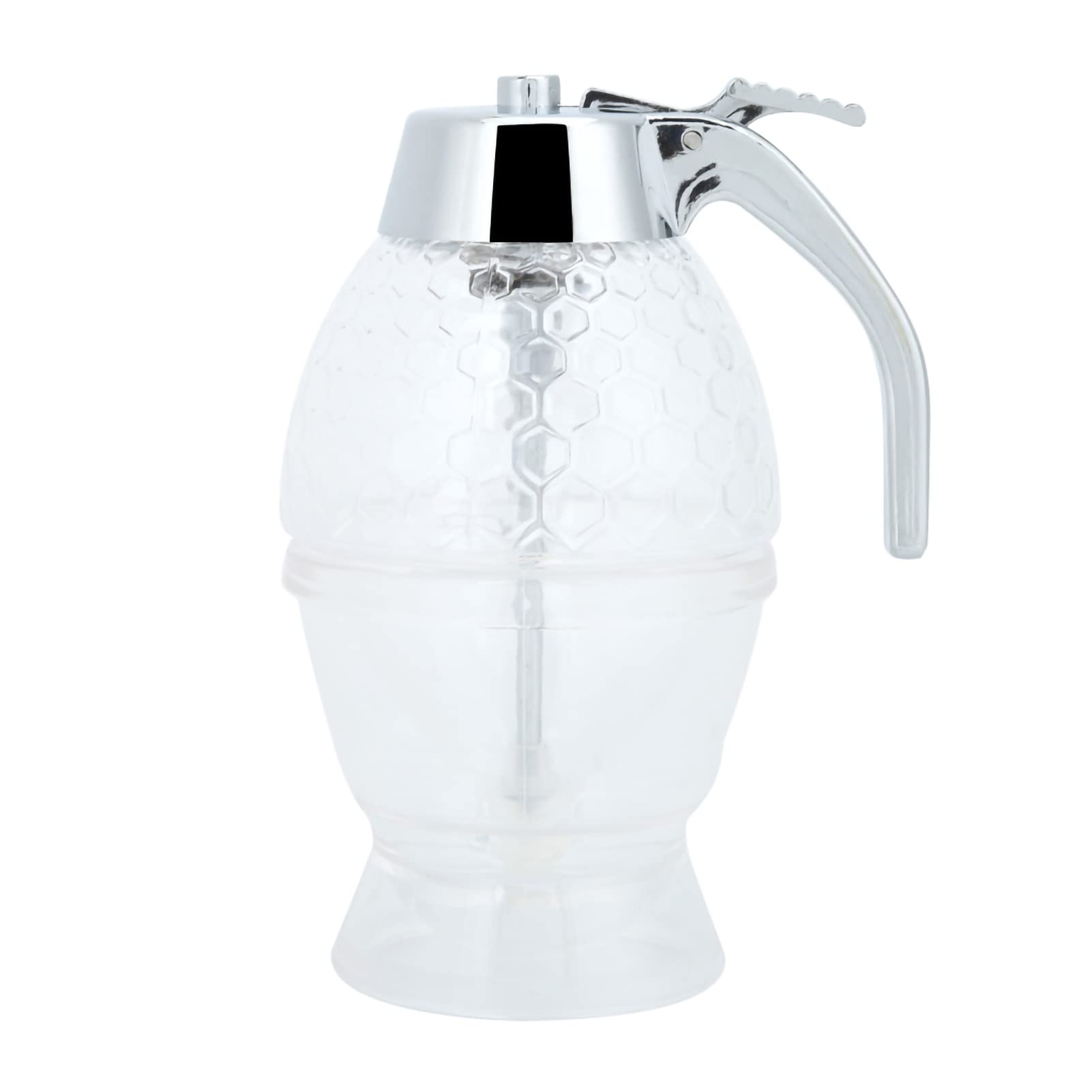 Honey Dispenser Container With Stand - No Drip Pot for Maple Syrup and Honey - Jar With Stand