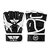Elite Sports Essential Pro Style MMA Half Mitts Gloves (White/Black, Large/X-Large)