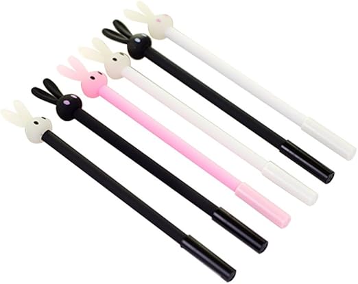 Toruiwa 12X Gelschreiber Kreative Kaninchen Dekor Kugelschreiber Gel