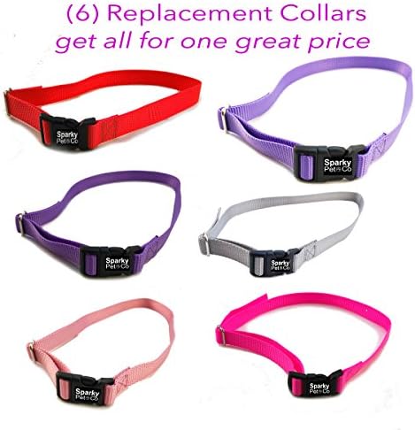 3/4" SOLID Girl Dog Colors Receiver Replacement Straps- Set of 6 Wireless Straps