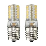 KINGSO E17 4W Warm White 64 3014 SMD Appliance Silicone Crystal LED Lights Bulb Lamp, Low Power Consumption, 110-120v, Pack of 2 Units Warm White(3000~3500K)