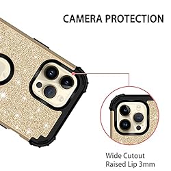 LONTECT for iPhone 14 Pro Max Case Glitter Sparkly