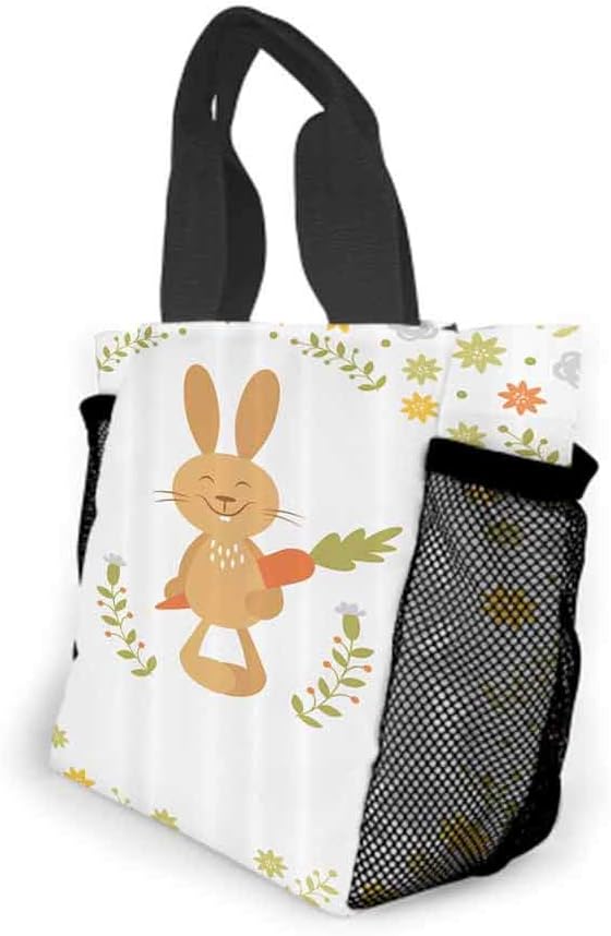 Lunch Bag Insulated Lunch Box Smiling Rabbit Summer For Adult & Kids, Lunch Cooler Tote For Office Work