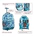 J World New York Sunrise Rolling Backpack, Blue Target, One Size