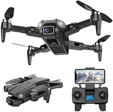 LDDZB GPS Drone with 4K UHD Twin Digital camera for Adults, Foldable FPV RC Quadcopter, 50x Zoom, 2000ft Picture Transmissio, Auto Return Residence, Comply with Me, 28 Minutes Flight Time,Black (Coloration : Black)