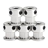 DROK 5PCS Aluminum GT2 Timing Belt Pulley 16 Teeth