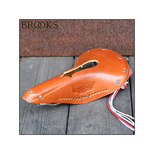 Brooks Saddles Men’s Imperial B17 Narrow Bike Saddle with Hole and Laces, Honey