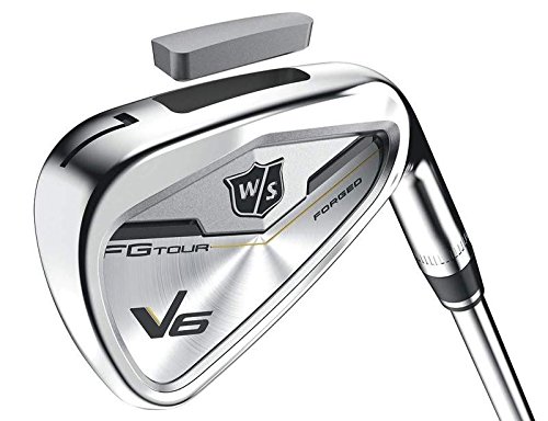 Mint Wilson Staff FG Tour V6 Iron Set 5-GW Dynamic Gold AMT S300 Steel Stiff Right Handed 38 in