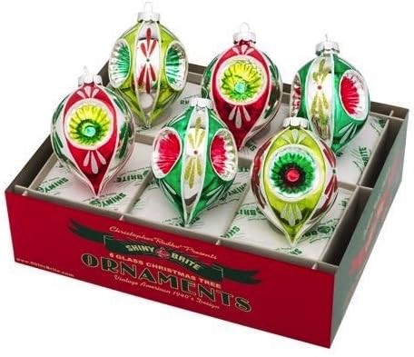 Shiny Brite Holiday Splendor 6-Pc 7'' Reflector Tulips