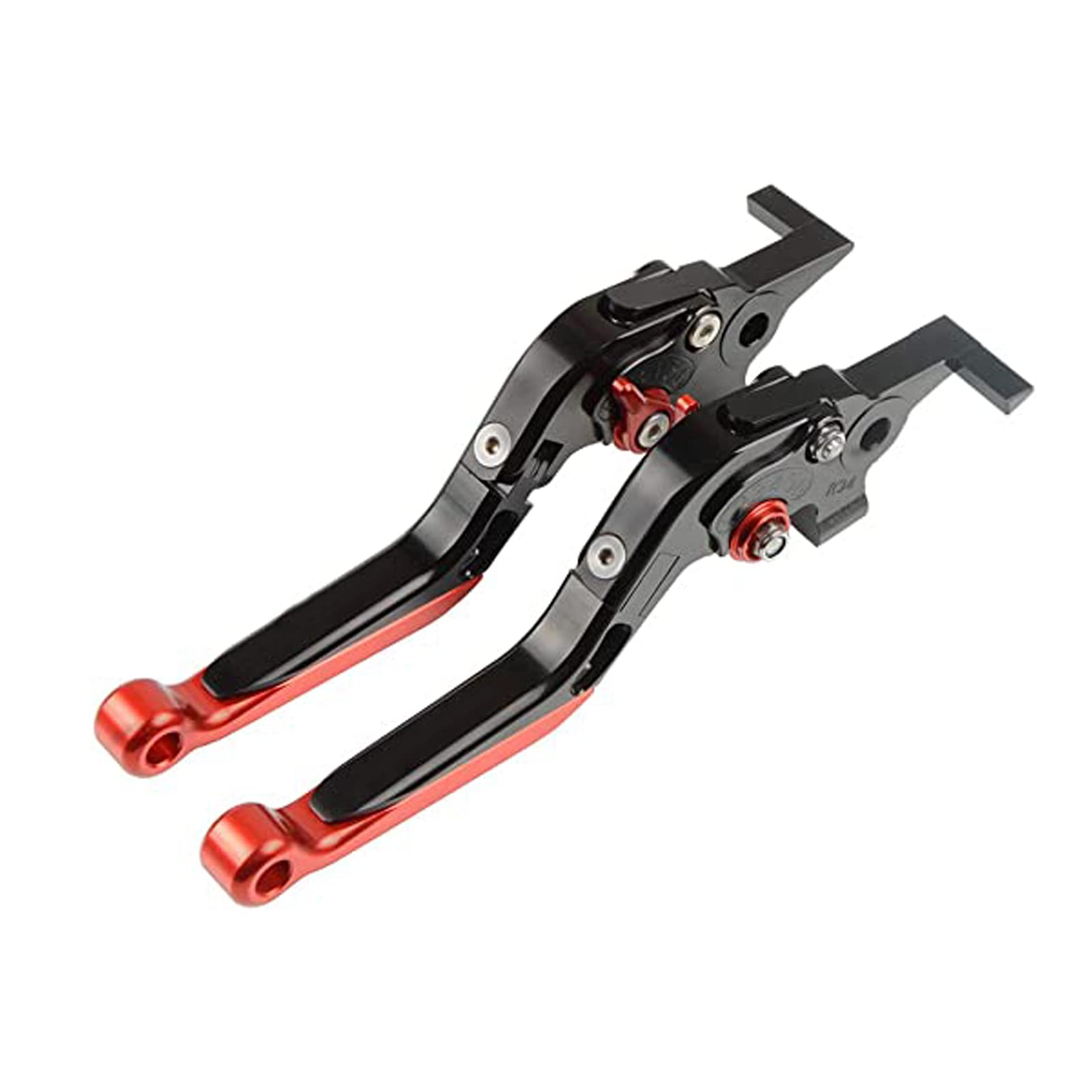 MZ-STORE Tmax 530 Motorbike Brake Clutch Levers Foldable and Adjustable CNC Aluminum for Tmax 530 500 2008 2009 2010 2011 2012 2013 2014 2015 2016 2017 2018-Black+Red