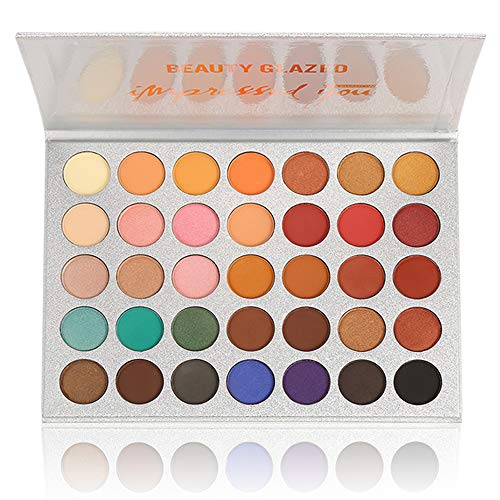 Beauty Glazed Eyeshadow Palettes 35 Colors Makeup Matte Eye Shadow Palettes Waterproof Pallete office clean