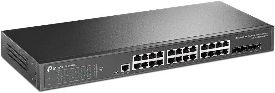 TP-Link JetStream TL-SG3428X V1.6 Managed Gigabit PoE+ Switch 24 Port 10G SFP+