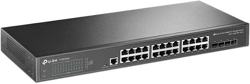 TP-Link JetStream TL-SG3428X V1.6 Managed Gigabit PoE+ Switch 24 Port 10G SFP+