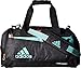 adidas Unisex Team Issue Small Duffel Bag, Black Jersey/Energy Aqua/Lucid Red, ONE SIZE