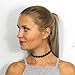 8 Pieces Choker Necklace Velvet Classic Vintage Lace Collar Girls Tattoo Gothic Stretch Set