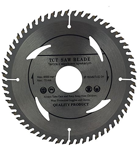 Top Quality Circular Saw Blade (Skill Saw) 160mm with Rings 30mm 28mm 25mm 22mm 20mm Perfect for Wood Cutting Discs Circular 160mm x 32mm x 60 Teeth