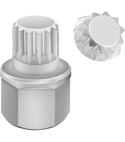 Amazon.com: TEMO Abc6/17Pt Wheel Lock Lugnut Anti-Theft Lug Nut