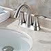 PARLOS Bathroom Faucet Two-Handle Centerset Design with Pop-up Drain and Faucet Supply Lines, Brushed Nickel,Demeter 13625