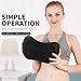 Massager Pillow shiatsu Deep Kneading Massage Pillow 4 Rollers with Heat for car, Home, Office; for Neck, Shoulder, Back (Black)