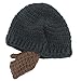 GIANCOMICS Black Wacky Beard Hat Knit Funny Crochet Beanie Cap Wind Mask HM200