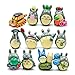 12pcs My Neighbor Totoro Figures Toy Miniature Micro Gnome Terrarium Resin Craft Gift