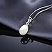 JewelryPalace 925 Sterling Silver Freshwater Cultured 8-10mm White Pearl Chain Pendant Necklace 18 Inches