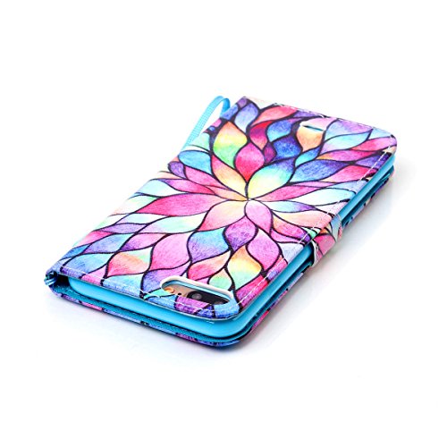 iPhone 8 Plus Wallet Case, iPhone 7 Plus Case, JanCalm [Wrist Strap] [Kickstand] Pattern Premium PU Leather Wallet [Card/Cash Slots] Flip Cover for iPhone 7/8 Plus (5.5 Inch) + Crystal Pen - Thumbnail 6