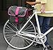 Walco Design Commuter Pannier Bag, Double Bike Rack Bag for Women, Durable 21 Liter Bicycle Rear Bag, Grey/Pinkthumb 4