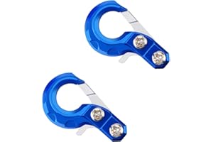 DJX 2PCS Metal RC Trailer Tow Hook for 1/10 Axial SCX10 90046 Tamiya CC01 RC4WD D90 D110 TF2 Traxxas TRX4 Accessories(Blue)