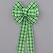 Green Plaid St. Patrick's Day Wreath Bow in 2 Size Options
