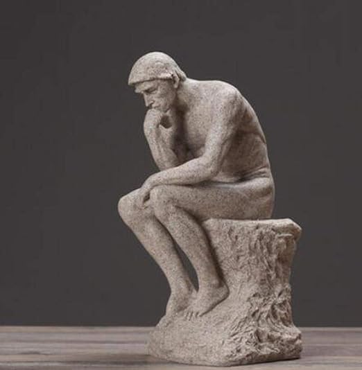 COCECOCE Escultura Esculturas de Animales de jardín Pensador salón