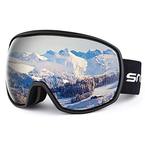 Snowledge Ski Goggles Snowboard Snow Goggles for Men Women OTG Snowboard Goggles with 100% UV Protection Anti-Fog Dual Lens Skiing Goggles Helmet Compatible