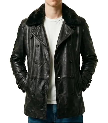 Men's Black Resident RE6 Evil Leon S Kennedy Leather Jacket